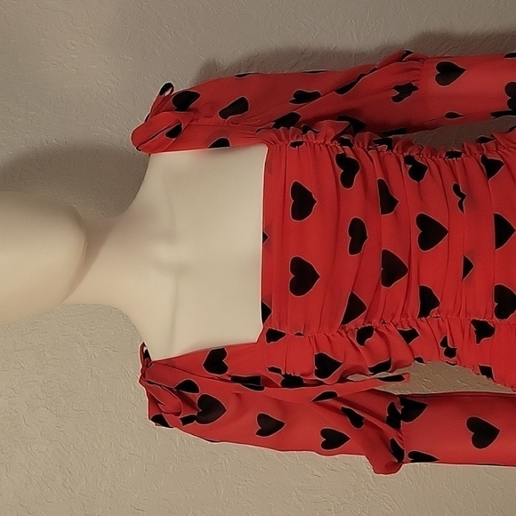 Nasty GAL Barbie Pink Key To My Heart Ruched Valentine's Party Micro Dress - Picture 6 of 13